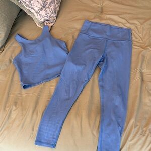 Girl’s Ribbed Tank and Leggings Set